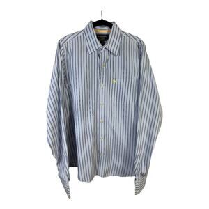 Abercrombie and Fitch Button Down Mens Striped Dress Shirt Size XL 100% Cotton
